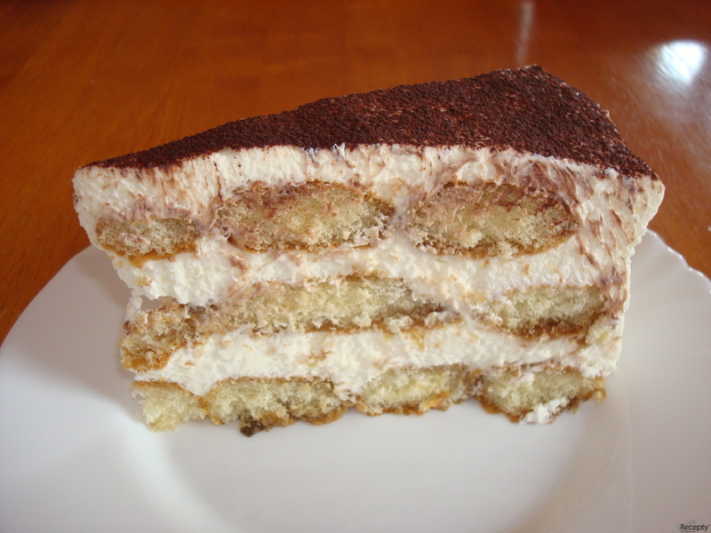 tiramisu s sRecepty.CZ Tiramisu s  recept  mascarpone mascarpone